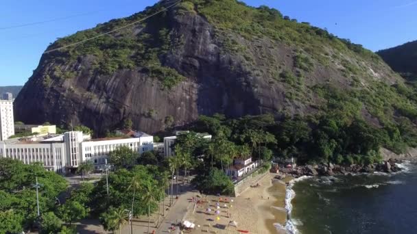Exotic Mountains Famous Mountains Mountain Sugar Loaf Rio Janeiro Brazil — Stock Video