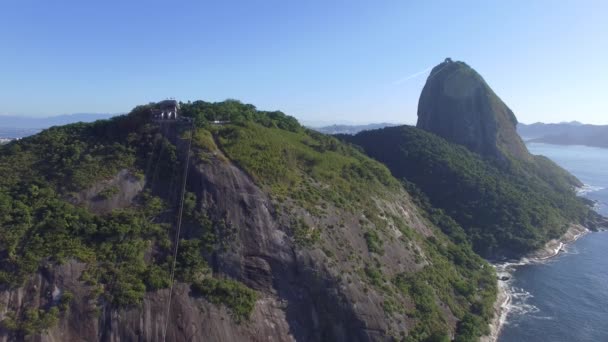 Sugar Loaf Mountain Cidade Rio Janeiro Brasil América Sul — Vídeo de Stock