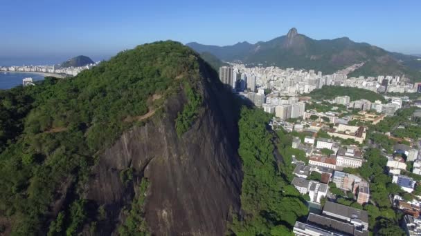 Stenen Berg Rio Janeiro Brazilië — Stockvideo