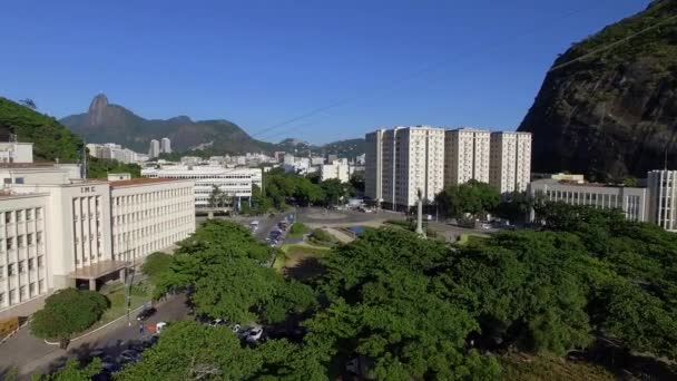 Rio Janeiron Kaupunki General Tiburcio Square Punainen Ranta Urcan Piiri — kuvapankkivideo