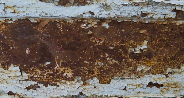 Tunga erosion metall textur bleka blå färg, abstrakt grunge bakgrund. Vittrade rost metall textur bakgrund med erosion yta. — Stockfoto