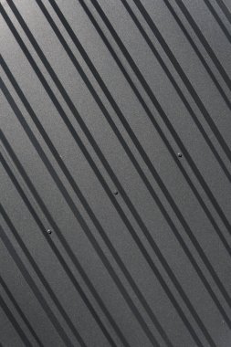 Kahverengi metal plaka. Dış cephe kaplaması. Galvanizli çelik Dikişsiz yüzeyine. Endüstriyel Bina duvar oluklu metal levha, düz arka plan fotoğraf doku yapılan.