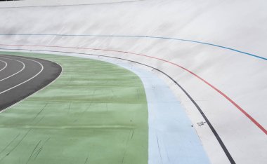 Boş velodrome satır. Geometrik satır arkaplanı.