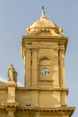 Ayrıntı Cathedral of San Nicola di Mira Noto - Sicilya - İtalya