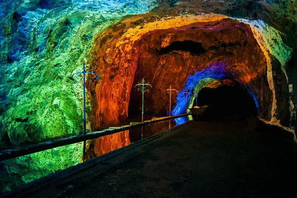 Vue Intérieure Mine Sel Nemocon Colombie — Photo
