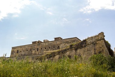 Manzaraları Swabian kale Augusta - Sicilya, İtalya.