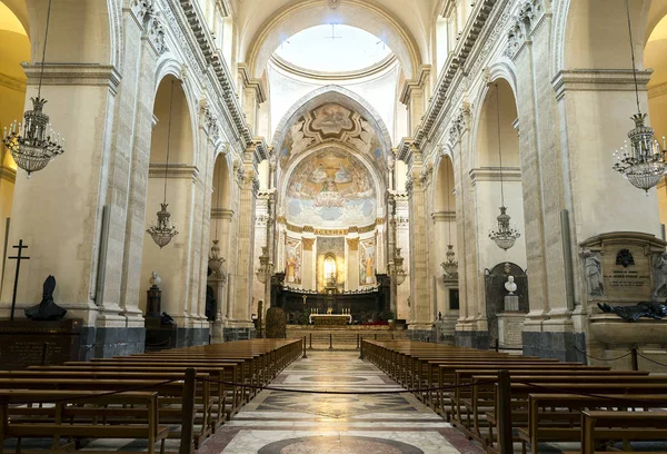 Interior Metropolitan Cathedral Saint Agatha Catania Sicily Italy — Stock Photo, Image