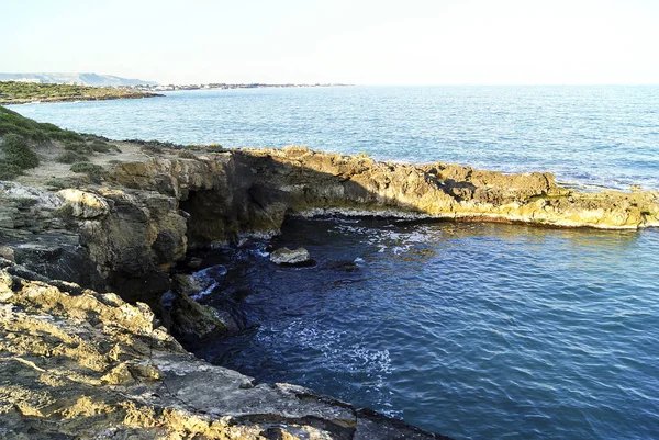 Noto Daki Eloro Plajı Manzaraları Sicilya Talya — Stok fotoğraf