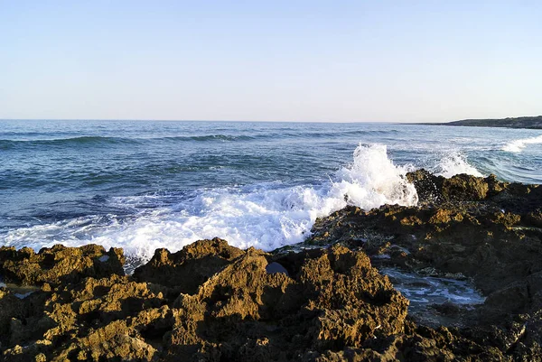 Landscapes Eloro Beach Noto Sicily Italy — Stock Photo, Image