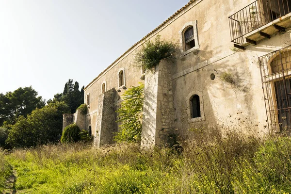 Ruïnes Van Hermitage Van Santa Maria Della Provvidenza Noto Sicilië — Stockfoto