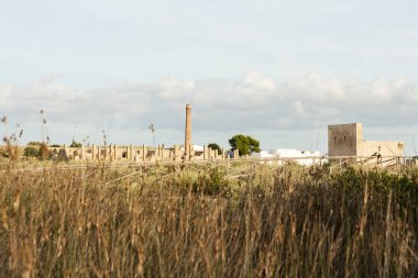 Sicilya Vendicari Doğa Rezerv manzaralar, İtalya.