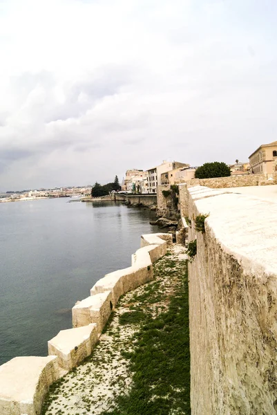 Monumentos Arquitectónicos Del Castillo Maniace Siracusa Sicilia Italia — Foto de Stock