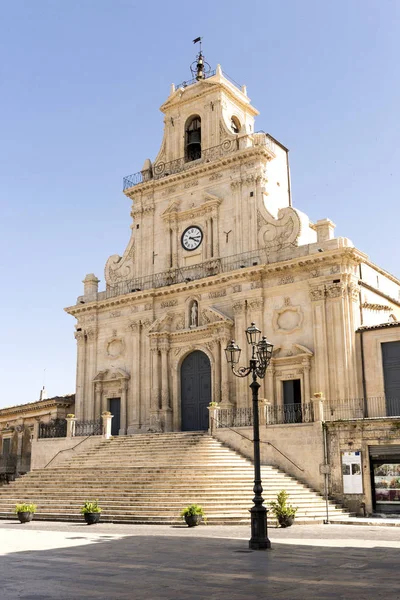 Basilica San Sebastiano Palazzolo Acreide Sicilia Provincia Siracusa — Foto Stock