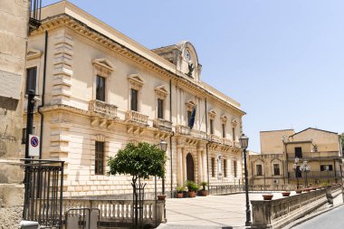 Melilli'deki Mimari Özellikler, Syracuse Eyaleti, İtalya.