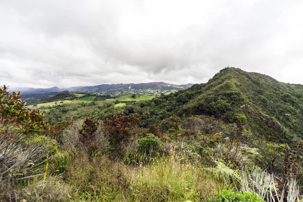 Krajobrazy Naturalne Laguny Gwatawickiej Sesquile Cundinamarca Kolumbia — Zdjęcie stockowe