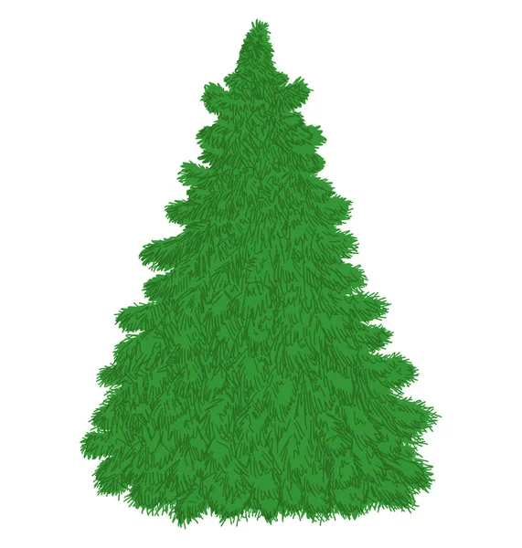 Weihnachtsbaum Illustration Eines Eleganten Weihnachtsbaums Weihnachtsbaum Mit Ästen — Stockfoto