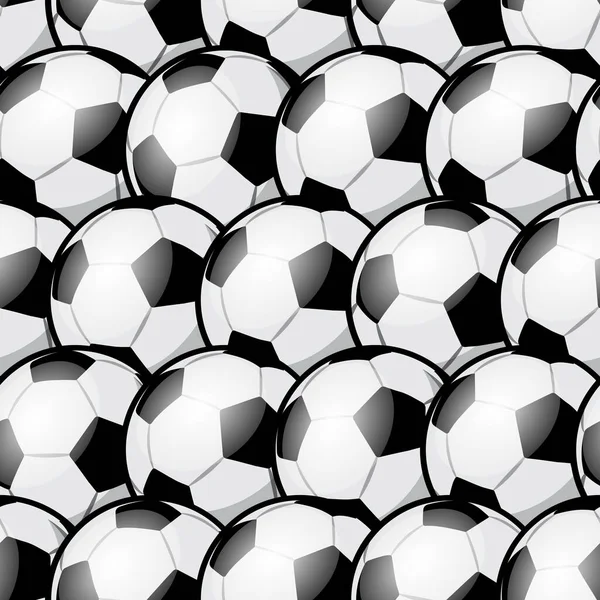 Seamless Pattern Football Soccer Ball Vector Illustration Ideal Wallpaper Cover — Stock Vector