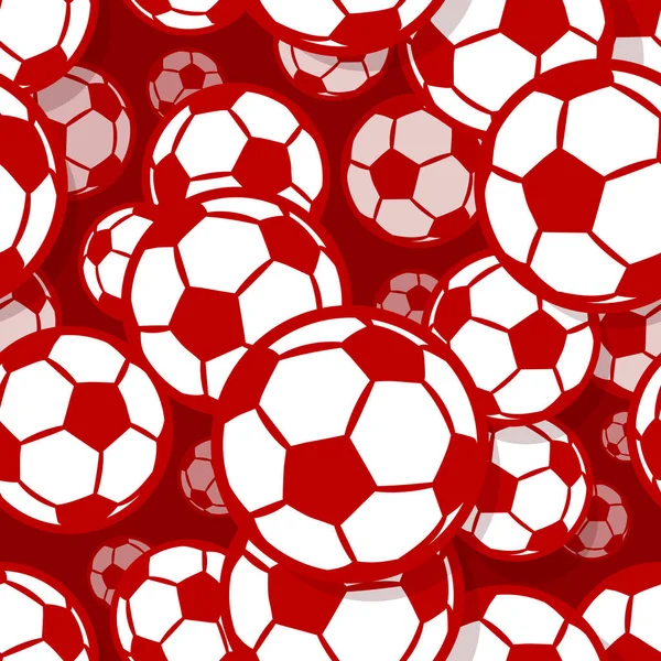 Seamless Pattern Football Soccer Ball Vector Illustration Ideal Wallpaper Cover — Stock Vector