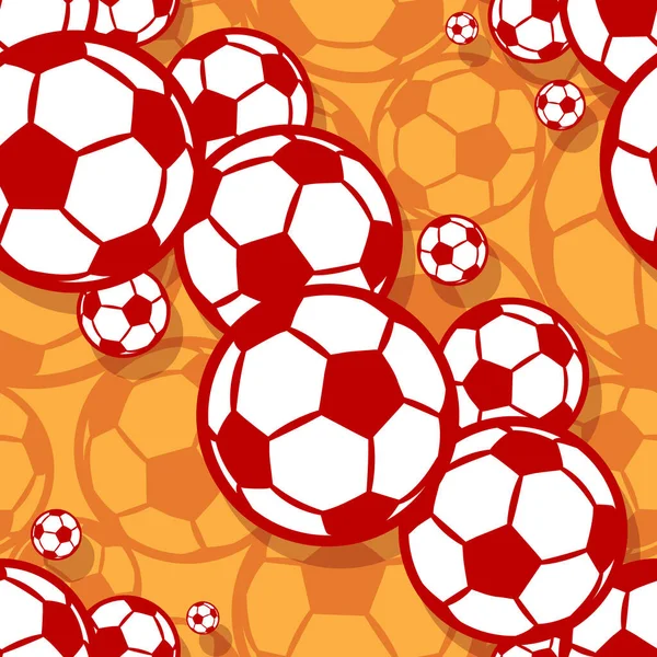足球的无缝隙图案 矢量图解 理想的墙纸 纺织品 包装纸设计及各种装潢 — 图库矢量图片