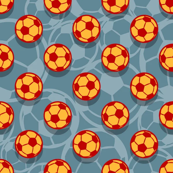 Seamless Pattern Football Soccer Ball Vector Illustration Ideal Wallpaper Cover — Stock Vector