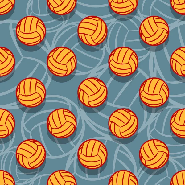 Modèle Sans Couture Avec Symbole Balle Volley Ball Illustration Vectorielle — Image vectorielle