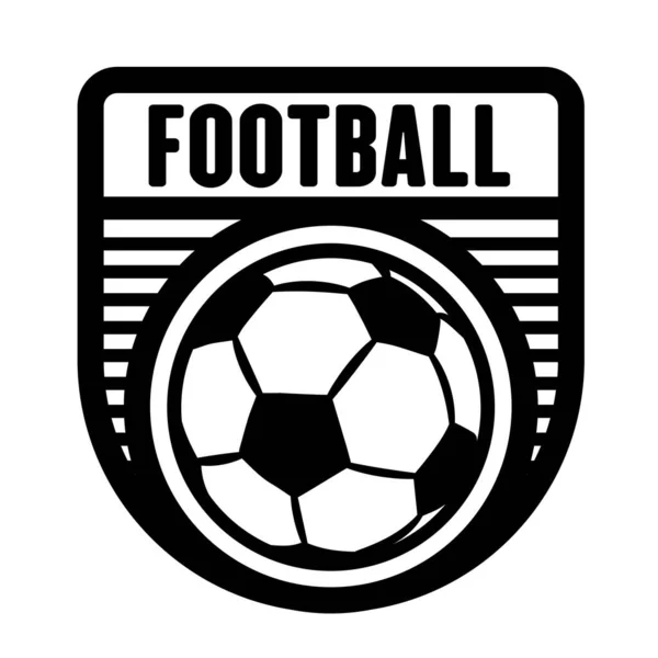 足球运动标志模板 矢量艺术图形 足球队标志 T恤衫的理想设计 — 图库矢量图片