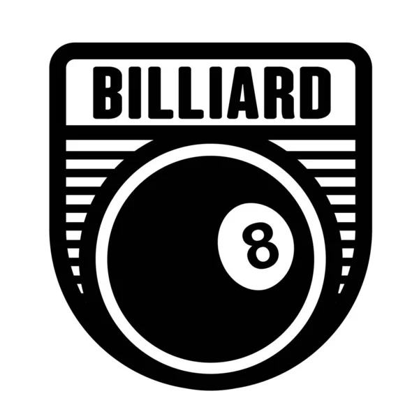 Biljart Snooker Club Logo Template Vector Art Graphic Ideaal Voor — Stockvector
