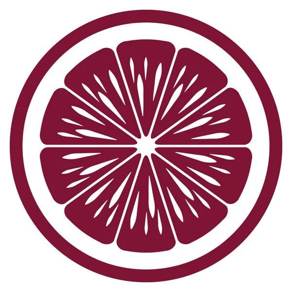 Mandarin meyve dilimi vektör çizelgesi beyaz arkaplanda izole edildi.