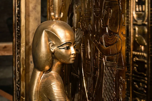 San Petersburgo Rusia 2018 Santuario Canópico Tutankamón Exposición Fortaleza Pedro —  Fotos de Stock