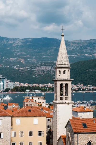Παλιά Πόλη Μπούντβα Θέα Από Την Ακρόπολη Μαυροβούνιο Ευρώπη — Φωτογραφία Αρχείου