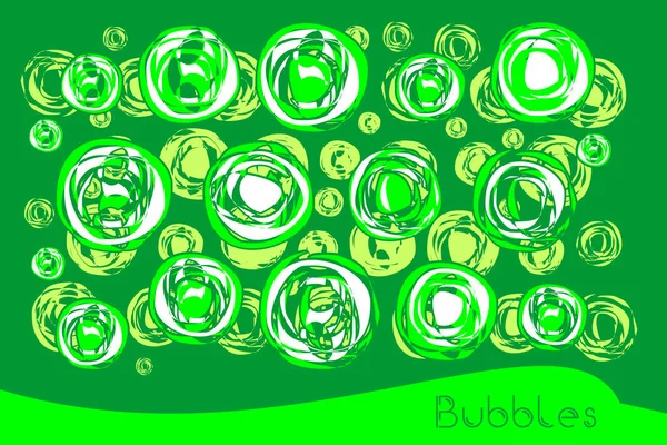 Air Bubbles Fun Children Texture Various Applications — Stock Vector
