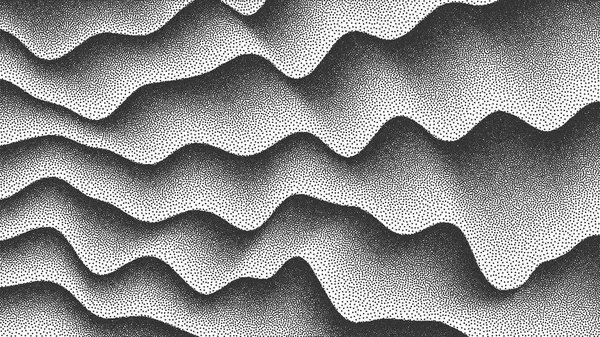 Vektor glatte Linien dotwork Hintergrund — Stockvektor