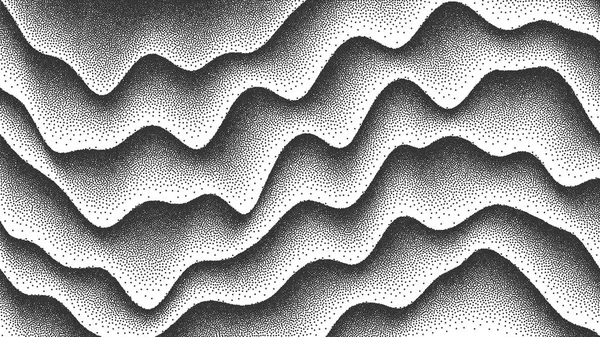 Vektor glatte Linien dotwork Hintergrund — Stockvektor