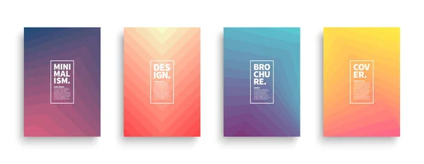 Vector trendiga Minimal broschyr Design — Stock vektor