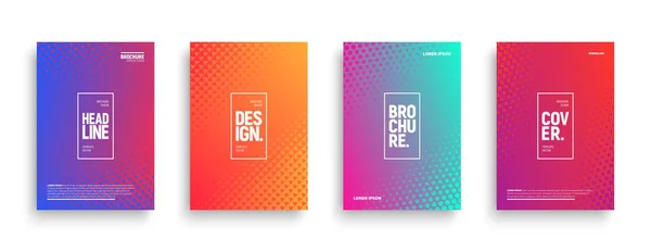 Vector minimalistisk Design broschyrer — Stock vektor