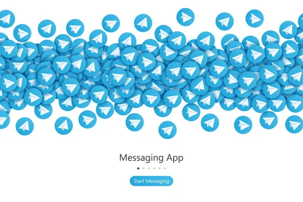 Vector Mensagens App UI Design —  Vetores de Stock