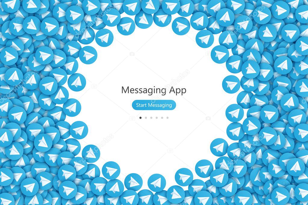 Vector Messaging App UI Design