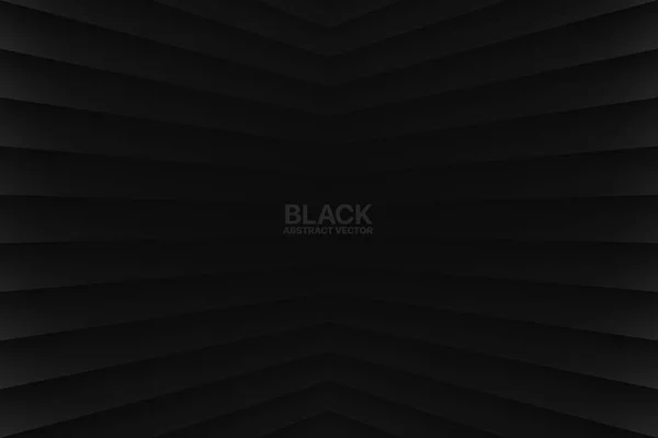 Black Clear Blank Subtle Geometric Vector Abstract Background Dark Empty — Stock Vector