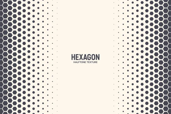 Hexagon Vector Abstract Geometric Technology Background Inglés Halftone Hex Patrón — Archivo Imágenes Vectoriales