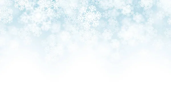 Blurred Motion Vector Falling Snow Effect Realistic White Snowflakes Light — Stock Vector
