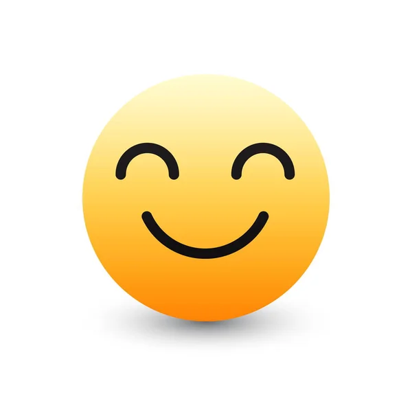 Vetor 3D Facebook Emoticon Icon Design — Vetor de Stock