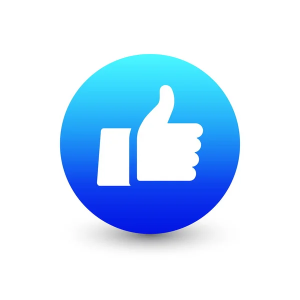 3D wektor Facebook emotikon ikona projekt — Wektor stockowy