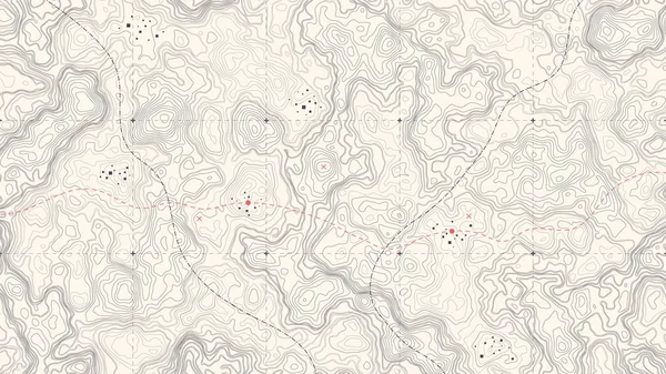 Vintage detaylı kontur topografik harita vektör