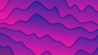 Düzgün Kavisli Çizgiler 3d Soyut Arka Plan