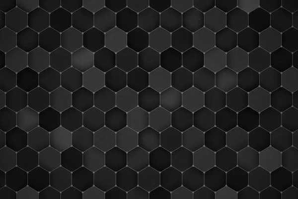 Nauka technologia HEXAGONAL Pattern 3D Render streszczenie tło — Zdjęcie stockowe