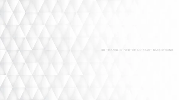 Konzeptionelle 3D-Vektor-Dreiecke technologischer weißer abstrakter Hintergrund — Stockvektor