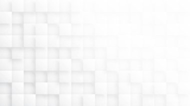 Hazırlanan 3B Bloklar Minimalist Beyaz Soyut Arkaplan