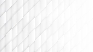 3B Paralelkenar Desen Basit Beyaz Soyut Arkaplan