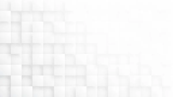 Gerenderte 3D-Blöcke minimalistischer weißer abstrakter Hintergrund — Stockfoto