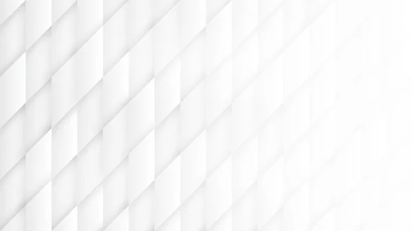 3D Parallelogramme Muster Einfacher weißer abstrakter Hintergrund — Stockfoto